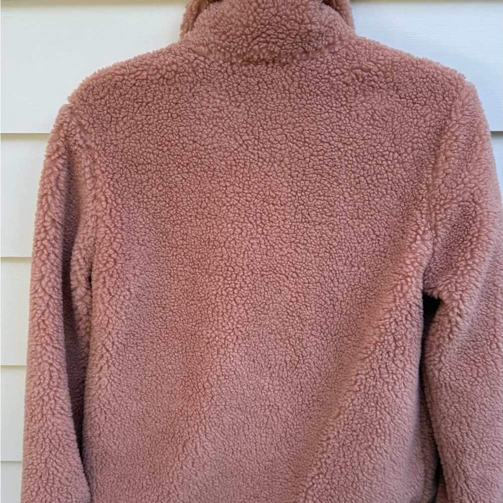 NWT Faherty Pink and Cream Teddy Jacket size XS - Picture 5 of 6